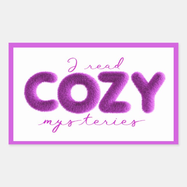 I Read Cozy Mysteries Stickers (Front)