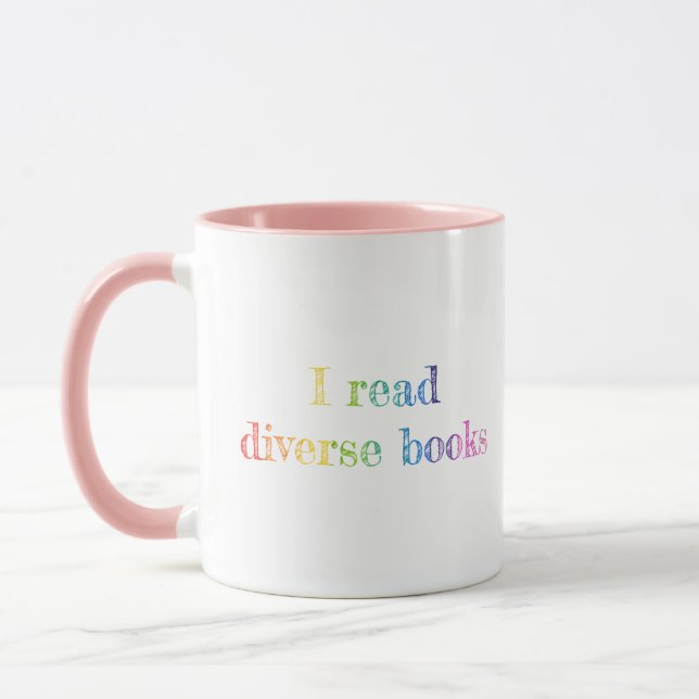 I Read Diverse Books Mug (Left)