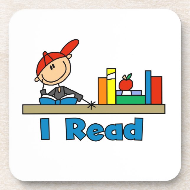 I Read Drink Coaster (Front)