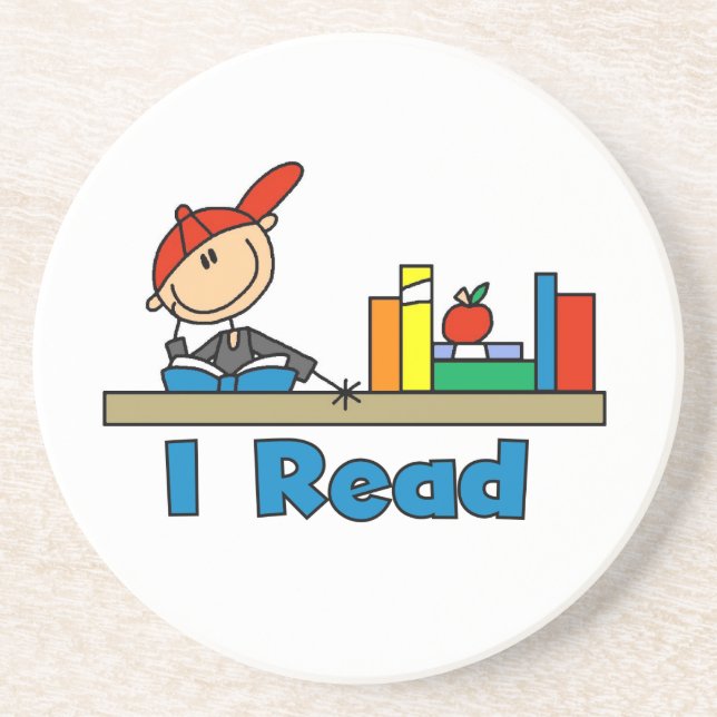 I Read Drink Coaster (Front)