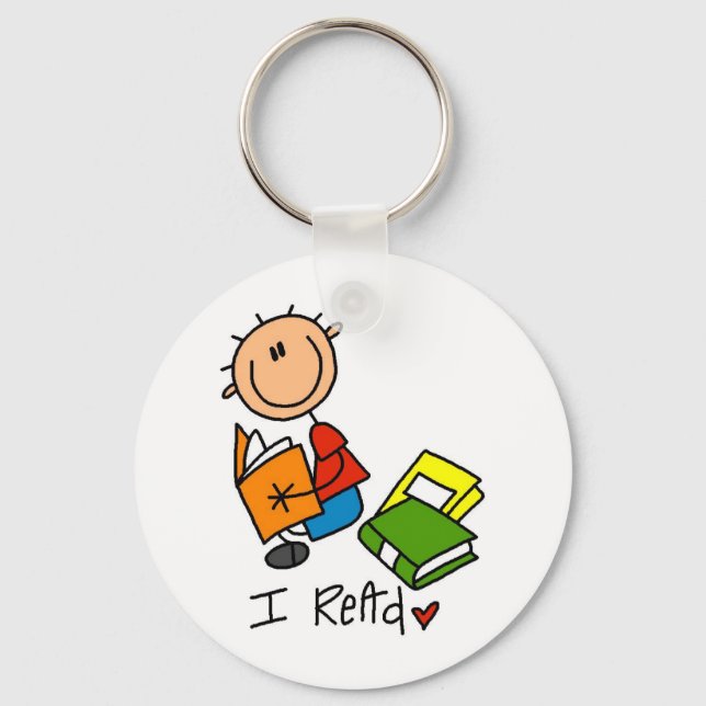 I Read Keychain (Front)