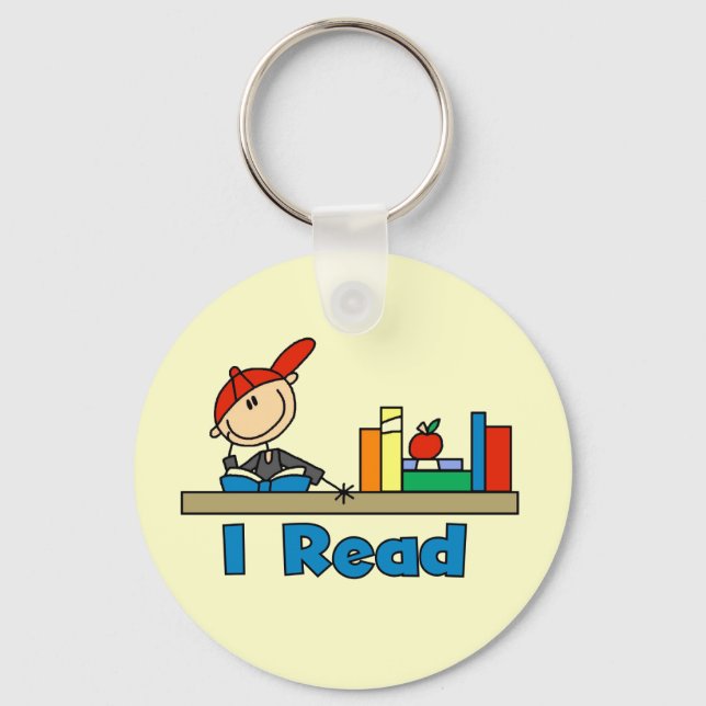 I Read Keychain (Front)