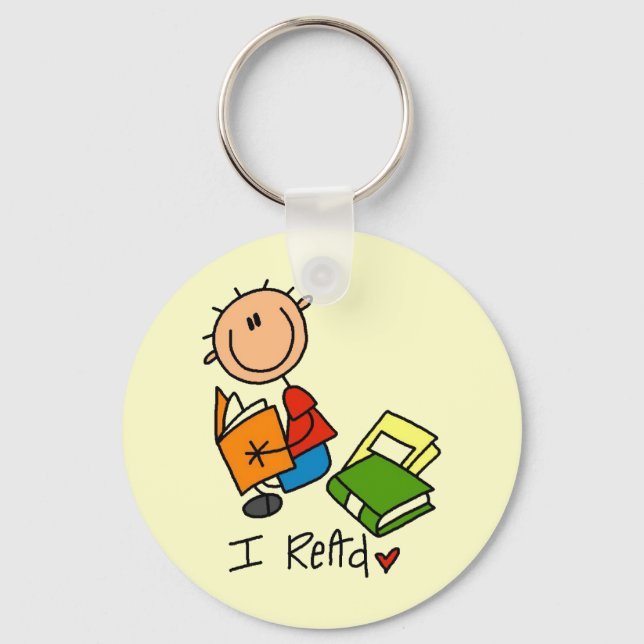 I Read Keychain (Front)