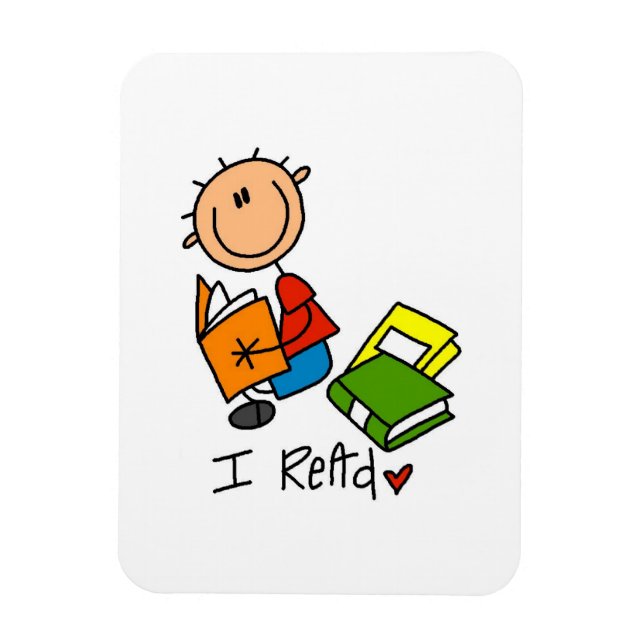 I Read Magnet (Vertical)