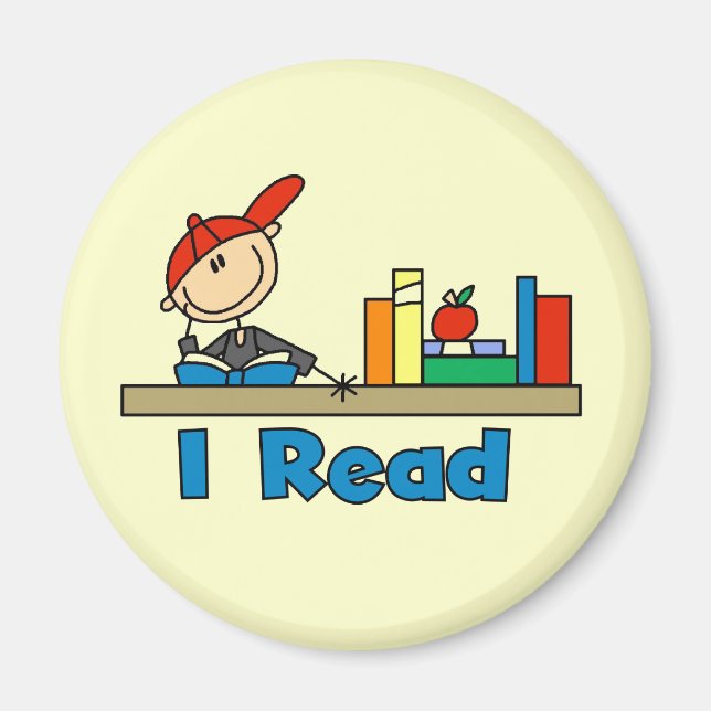 I Read Magnet (Front)