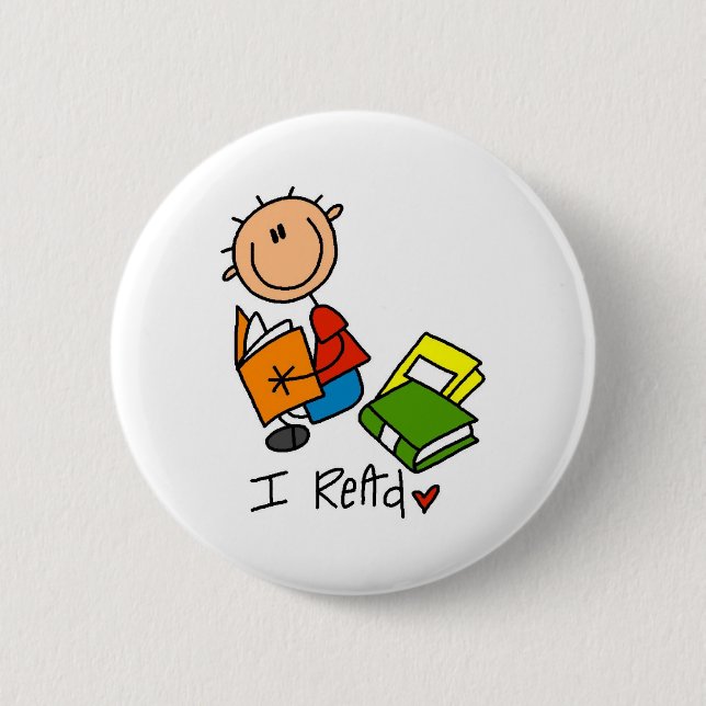 I Read Pinback Button (Front)