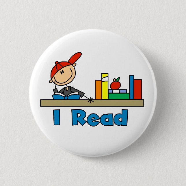 I Read Pinback Button (Front)