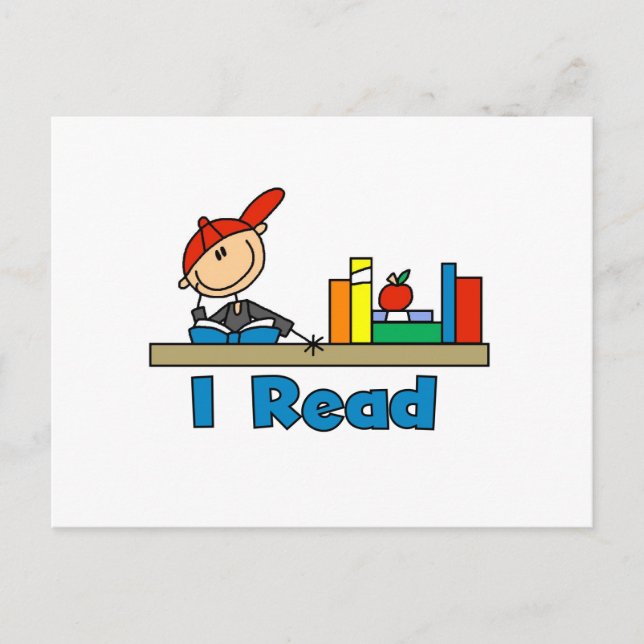 I Read Postcard (Front)