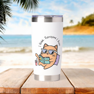 I Read, Therefore I Shine! Insulated Tumbler