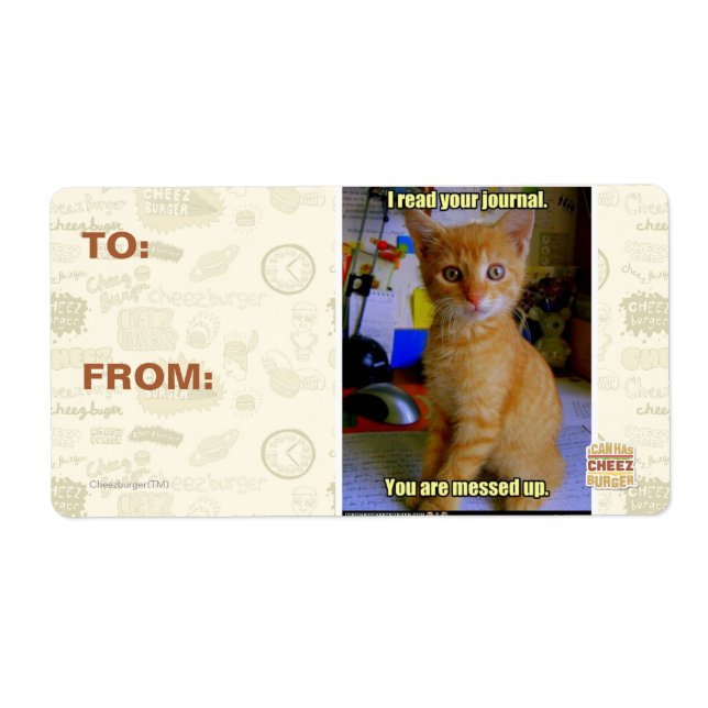 I read your journal label (Front)