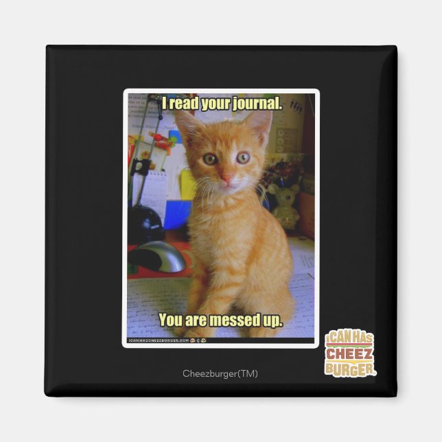 I read your journal magnet (Front)