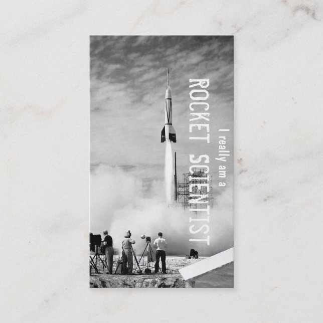 I Really Am A Rocket Scientist Business Card (Front)