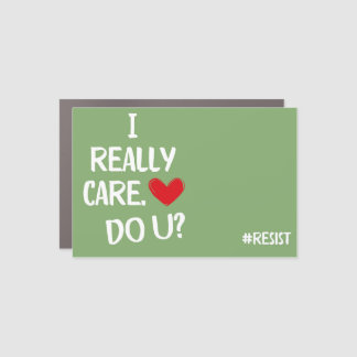 I Really Care car magnet