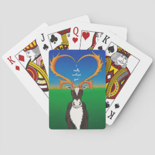 I Really Caribout You Poker Cards