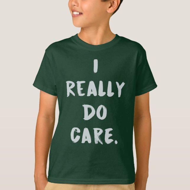 I Really Do Care, Do U? Melania Anti-Trump Boys' T-Shirt (Front)