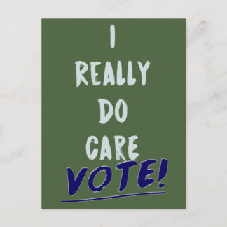 I Really Do Care - Vote Melania Anti-Trump Postcard