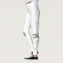 I Really Hate Cancer | Custom Ribbon Color Leggings