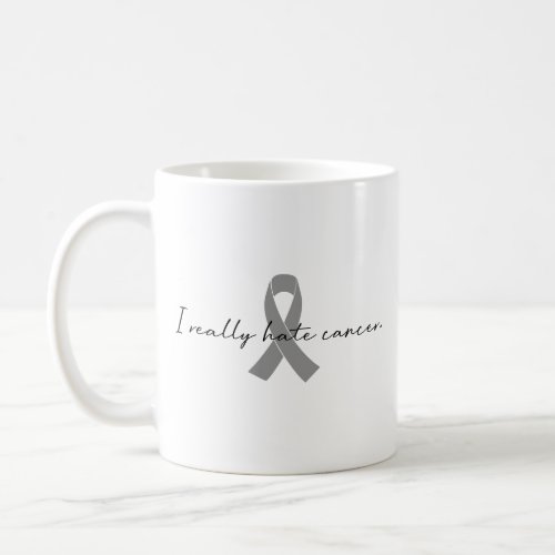 I Really Hate Cancer  Survivor  Any Color Ribbon Coffee Mug