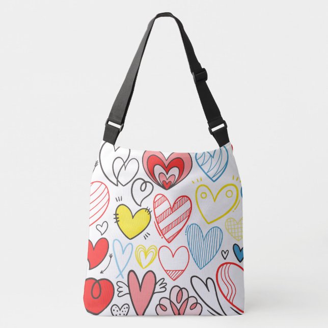 I Really Heart You Crossbody Bag (Front)
