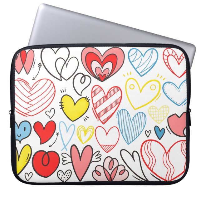 I Really Heart You Laptop Sleeve (Front)