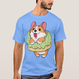 I Really Like Corgi and Donut, Funny Cute Corgi  T-Shirt