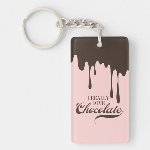 I Really Love Chocolate Valentine Keychain