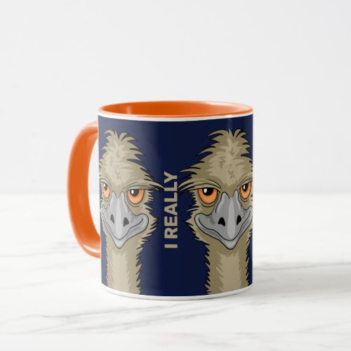I Really Love Emus Fun Coffee Mug