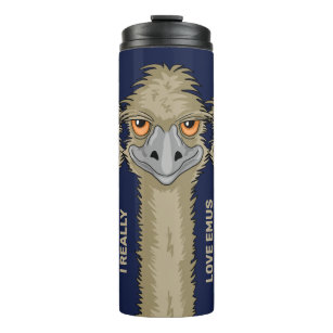 I Really Love Emus Fun Thermal Tumbler