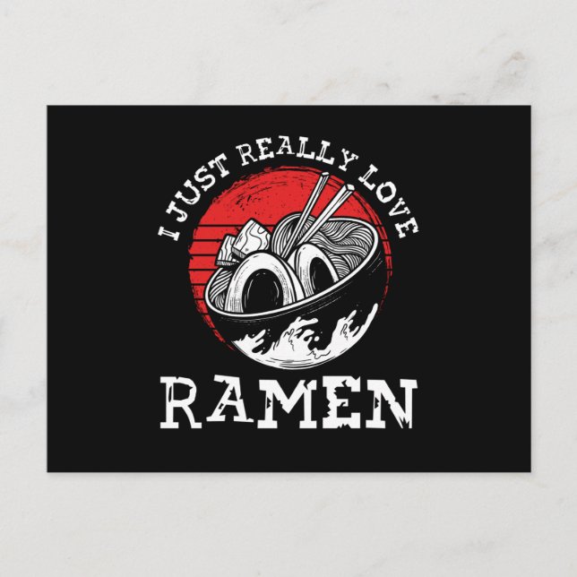I really love ramen postcard (Front)