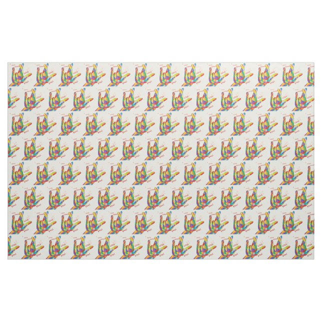 I REALLY LOVE YOU in ASL Fabric (Yard)