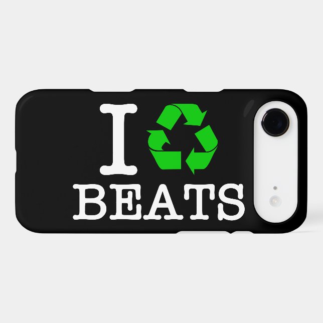 I Recycle Beats Case-Mate iPhone Case (Back (Horizontal))
