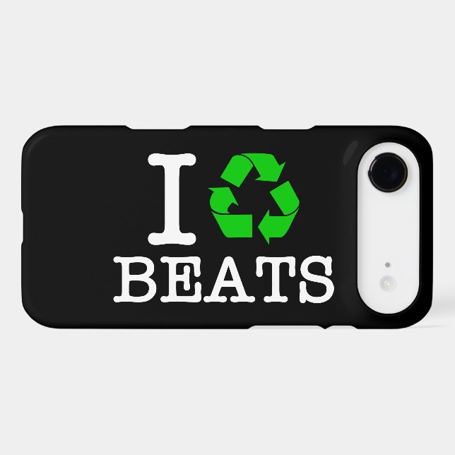 I Recycle Beats Case-Mate iPhone Case (Back (Horizontal))