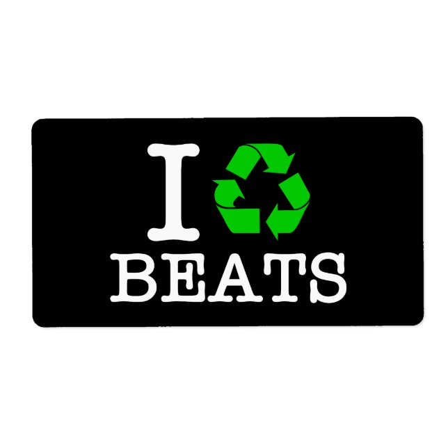 I Recycle Beats Label (Front)