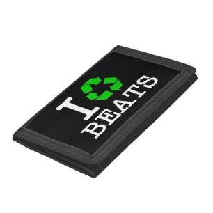 I Recycle Beats Trifold Wallet