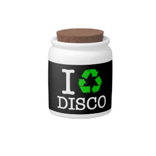 I Recycle Disco Candy Jar