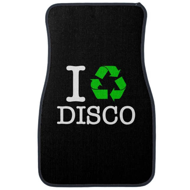 I Recycle Disco Car Mat (Front)