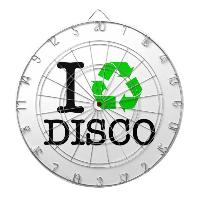 I Recycle Disco Dart Board (Front)