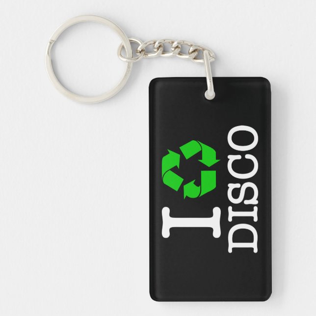 I Recycle Disco Keychain (Front)
