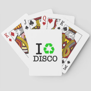 I Recycle Disco Poker Cards