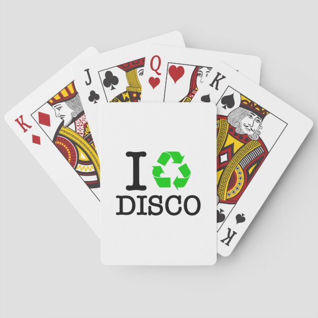 I Recycle Disco Poker Cards (Back)
