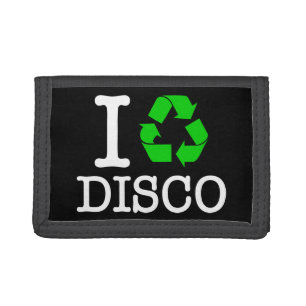 I Recycle Disco Trifold Wallet