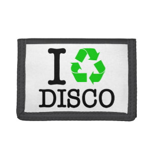 I Recycle Disco Trifold Wallet