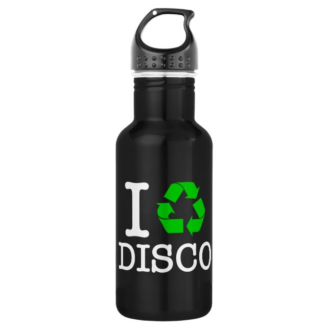 I Recycle Disco Water Bottle (Front)