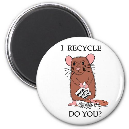 I Recycle Do You Magnet