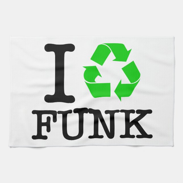 I Recycle Funk Towel (Horizontal)