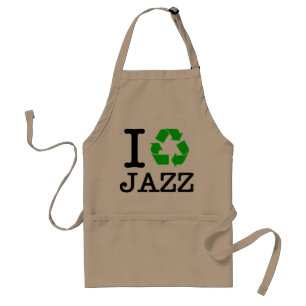 I Recycle Jazz Adult Apron