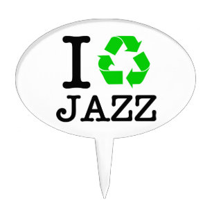 I Recycle Jazz Cake Topper