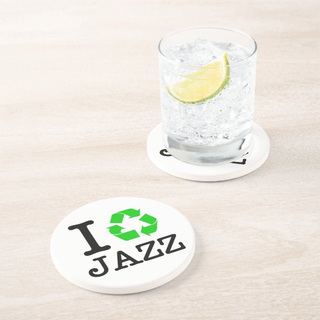 I Recycle Jazz Coaster (Side)