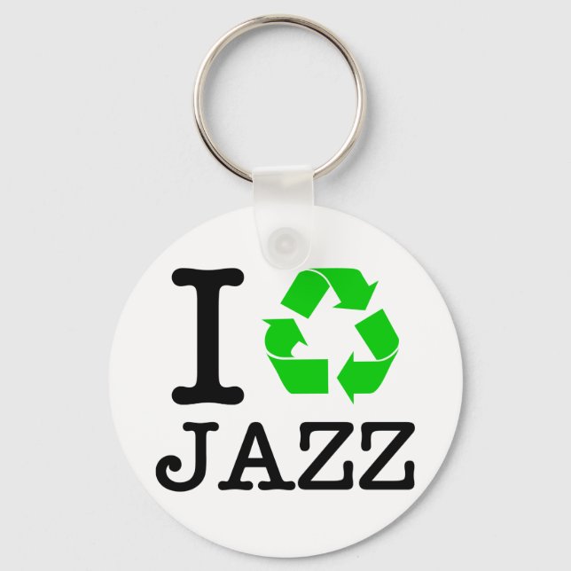 I Recycle Jazz Keychain (Front)
