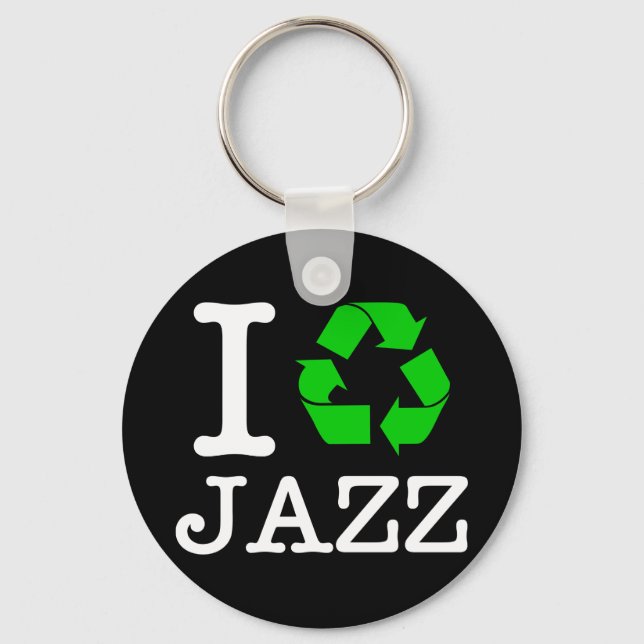 I Recycle Jazz Keychain (Front)
